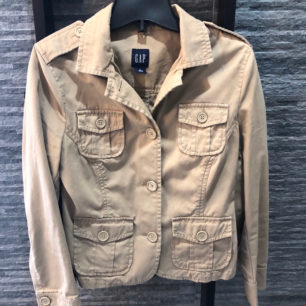 Gap Button Front Khaki Jacket